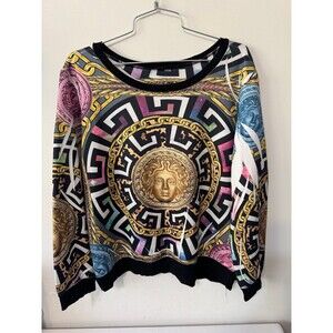 BLUSH GREEK MEDUSA COIN SOFT PULLOVER